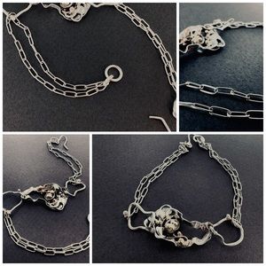 Organic Form Sterling Silver Bracelet
